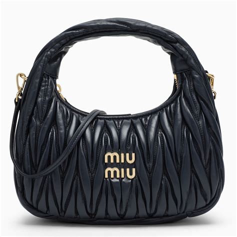 miu miu blue leather bag|miu mini handbags.